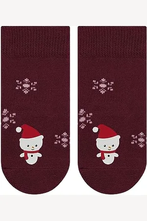 Falke Little Snowman B SO coton motif fantaisie 1 paire, Chaussettes Mixte bébé, , 62-68