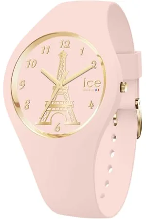 Ice-Watch ICE cocorico Eiffel tower Soft pink - Montre pour fille avec bracelet en silicone - 023246 (Small -)