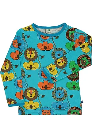 Småfolk T- Shirt Ls. Lion Blouse, , 3-4 Ans Garçon
