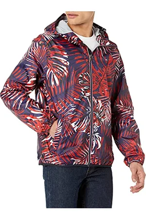 Tommy Hilfiger Active Rain Slicker Veste de Pluie avec Fermeture éclair Tricolore, , M Homme