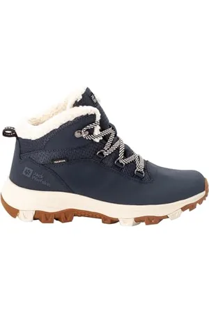 Jack Wolfskin Femme EVERQUEST TEXAPORE MID W Chaussure de Trail, Dark Bleu / Off-Blanc, 40.5 EU
