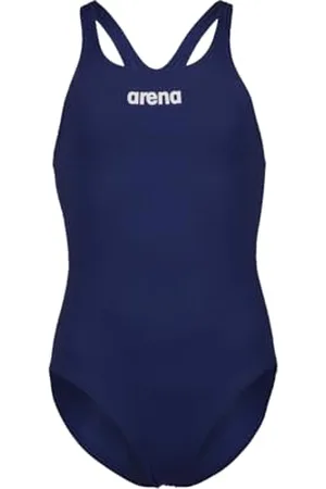 Arena Solid Swim Pro Team Maillot de Bain Une Pièce Fille, Séchage Rapide, Maillot de Bain Sportif en Tissu MaxLife Eco avec Résistance Maximale au Chlore et Protection UV UPF 50+