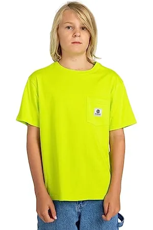 Element Basic - T-Shirt avec Poche - Garçon Enfant 8-16 Ans - Vert.