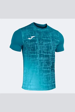 Joma T-Shirt Manches Courtes Elite VIII Turquoise - Garçon, 101929.725.4Xs-3Xs
