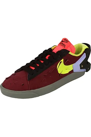 Nike Homme X Acronym Blazer Low Chaussure athlétique Tout Sport, Maroon/Lemon/Black, 38 EU