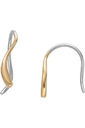 Skagen Boucles d’oreilles pendantes Essential Waves en acier inoxydable, doré, pour femme, SKJ1780710