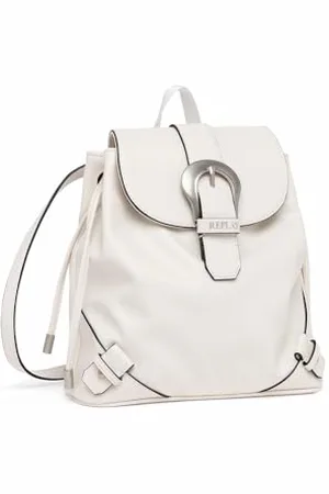 Replay – sac à dos pour femme en simili cuir, (blanc), taille unique
