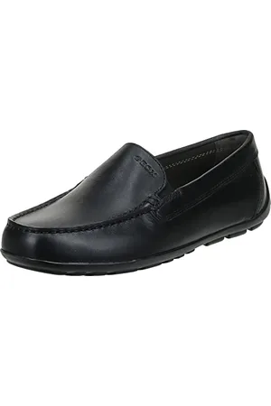 Geox Garçon J New Fast Boy A Mocassins, Black, 32 EU