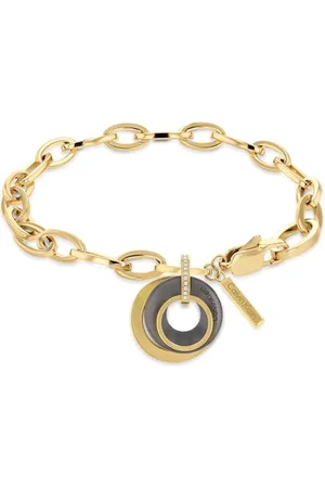 Calvin Klein Bracelet en chaîne pour Femme Collection PLAYFUL CIRCULAR SHIMMER avec cristaux - 35000154