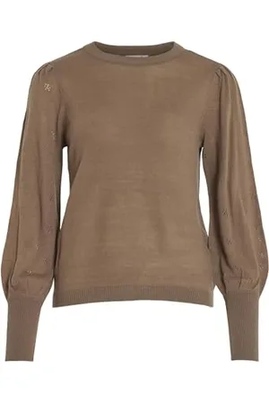 VILA Viava L/S O-Neck Knit Pullover-Noos Pull-Over, , S Femme