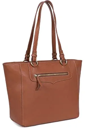 Hexagona Sac Cabas porté épaule - Compatible Format A4 et téléphone Portable - pour Femme - Collection Wild - - en Cuir
