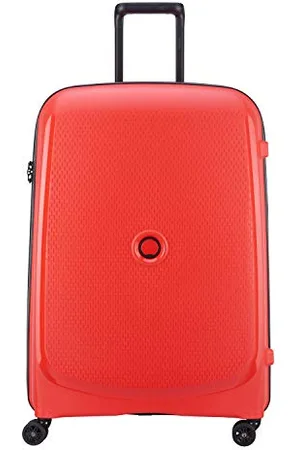 Delsey Belmont Plus - Valise Grande Taille Rigide Matière Recyclée et Recyclable - 76x52x32 cm - 102 litres - L - Rouge