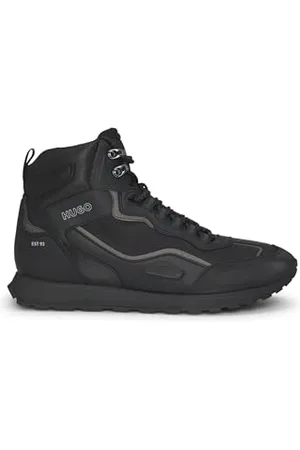 HUGO BOSS Hommes Icelin Hito Baskets Montantes en mélange de matières à la Finition déperlante