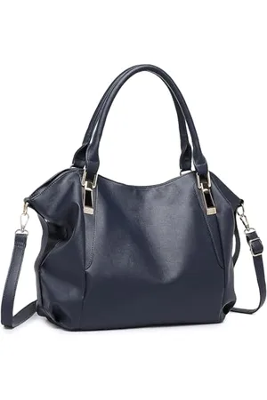 MISS LULÙ Grand sac femme avec bandoulière réglable, sac fourre-tout imperméable en cuir PU, sac à bandoulière femme pour usage quotidien et voyage, , Utilitaire