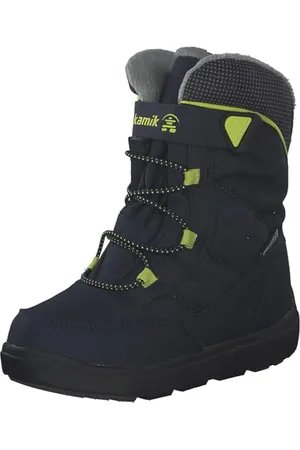 Kamik Stance2 Botte de Neige, Bleu Marine/Jaune, 28 EU