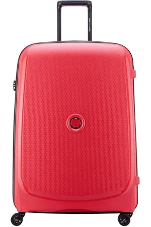 Delsey Belmont Plus - Valise soute Rigide Extensible Matière Recyclée et Recyclable 76x52x32 cm - 102 L - L - Rouge
