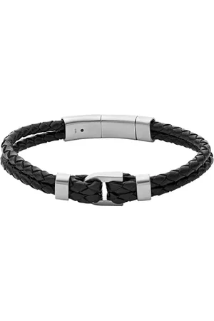 Fossil Bracelet Pour Hommes Heritage, Longueur Intérieure : 180~195mm Bracelet En Acier Inoxydable Argenté, JF04202040