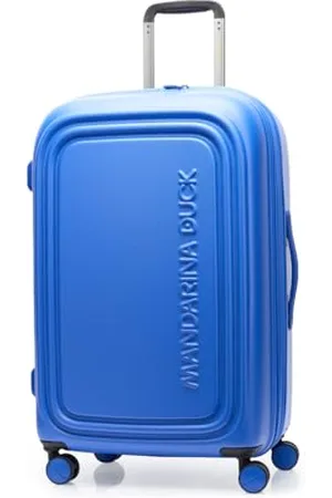 Mandarina Duck LOGODUCK + Valise à roulettes Medium Exp, Bleu électrique, m, LOGODUCK +