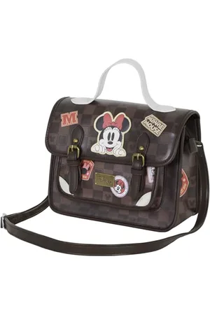 Disney Minnie Mouse Journey-Sac à Bandoulière-Sac à Dos Satchel, Brun, 27 x 20 cm
