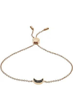 Emporio Armani Bracelet Pour Femmes, Longueur Intérieure : 160-235 mm ; Taille Lune : 9X7X2 mm Bracelet En Argent Sterling Et Or Rose, EG3369221