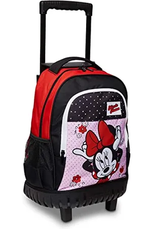 7 for all Mankind Trolley-Schule – MINNIE – Mehrfarbig – Zaino Doppio Scomparto – Tasca Porta Borraccia – Tasca Interna Attrezzata – Zaino Scuola, Zainetto Asilo, Trolley Asilo Bambina – Offizielles Disney