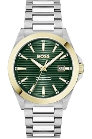 HUGO BOSS Montre à Mouvement à Quartz Trois Aiguilles pour Homme Collection Strike avec Bracelet en Acier Inoxydable