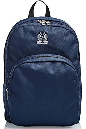 Invicta Benin M Backpack, Eco-Material, Blue, Double Compartment, School & Leisure