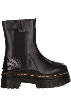 Dr. Martens DR MARTENS Femme Chelsea Boot, Black Nappa Lux & Black Ajax & Black Soft Patent PU, 37 EU