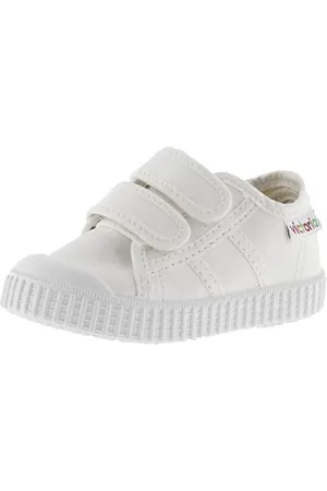 victoria Basket Basse Unisexe 1915 Toile & Scratch & Bout Renforcé 136606 pour Enfants Blanco 34