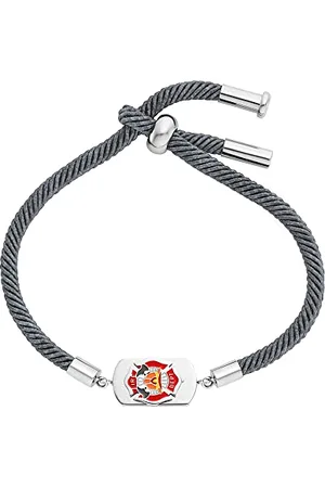 Engelsrufer Herzengel pulsera infantil para niños de acero inoxidable con esmalte de bomberos