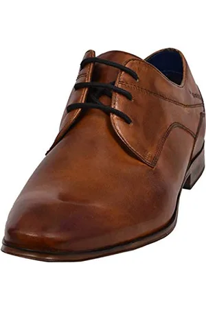 Bugatti Homme Chaussure basse business en cuir de haute qualité, derby aux lignes élégantes, , 41 EU