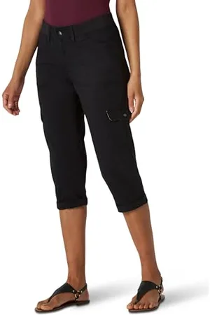 Lee Pantalon Capri Cargo Austyn en Tricot pour Femme Coupe décontractée, , 50