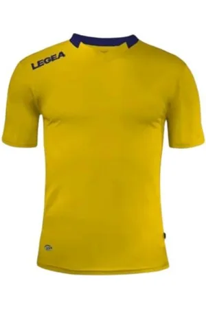 Legea Lea srl Maillot Monaco T-Shirt, Jaune/Bleu, S Mixte