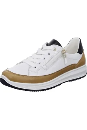 ARA Femme Osaka Basket, Cmel Blanc/Bleu, 38.5 EU Large