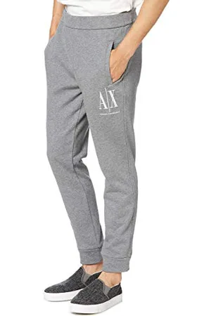 Armani Exchange Homme Icon Tracksuit Bottom Pantalon De Sport, Gris, L EU