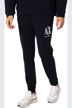 Armani Exchange Homme Icon Tracksuit Bottom Pantalon De Sport, Bleu, S EU