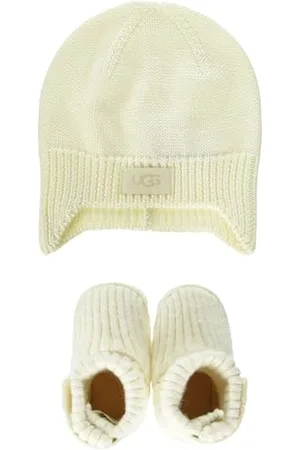 UGG Garçon Unisex Kinder Skylar and Beanie Chausson, Cream, 20 EU