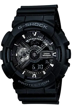 Casio Montre Quartz Homme 51.00mm avec Cadran analogique/numérique et Bracelet en Plastic/Resin Strap GA-110-1BER