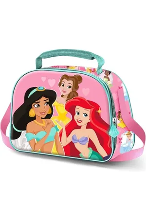 Disney Princesses Charm-Sac à Goûter 3D, Rose, 25,5 x 20 cm