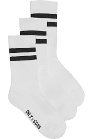 Only & Sons Onsrody Stripe 3-Pack Tennis Sock Noos Chaussettes, , 39-42 Hommes