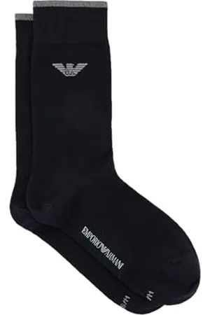 Emporio Armani Chaussettes courtes monopack avec logo Eagle pour homme, , S