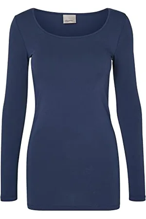 VERO MODA Maxi My Soft - T-Shirt à Manches Longues - Femme - - Medium (Taille Fabricant: M)