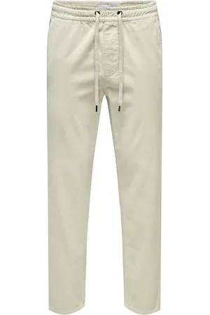 Only & Sons Onslinus Tap Corduroy 0185 Pantalon Tissu, Doublure argentée, L Homme