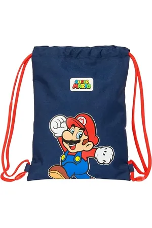 Safta SUPER MARIO World - Sac à dos plat junior, sac à dos, idéal pour enfants de différents âges, confortable et polyvalent, qualité et résistance, 26 x 34 cm, couleur , , Estándar