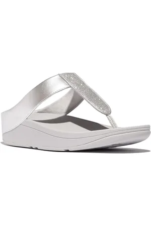 FitFlop Femme Fino Glitterdust Sandales métalliques, , 36 EU