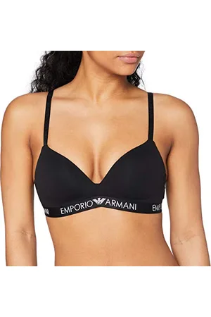 Emporio Armani Emporio Armani Femme Padded Triangle Bra Iconic Cotton Soutien gorge rembourr , , S EU