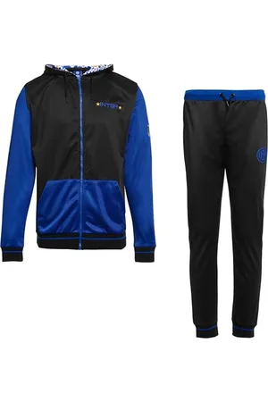 Inter Survêtement homme garçon, sweat à capuche + pantalon, sweat à fermeture éclair, bouclier produit officiel