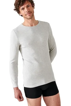 Damart T-Shirt Thermolactyl Col Rond, Côtes Molletonnées, Homme, , Taille L, Manches Longues