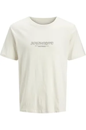 JACK & JONES Jorbronx T-Shirt SS Crew Neck FST, Crème au Beurre, S Homme