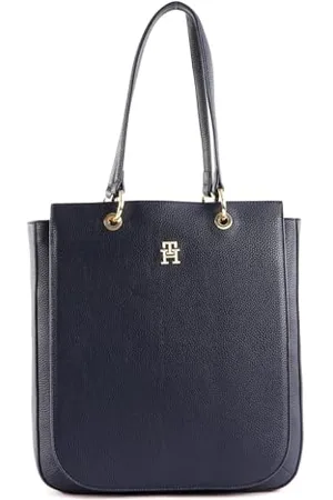 Tommy Hilfiger Cabas Femme Sac TH Emblem Work Tote Fermeture Éclair, , Taille Unique